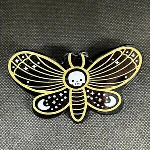 Halloween themed butterfly of death hair clip